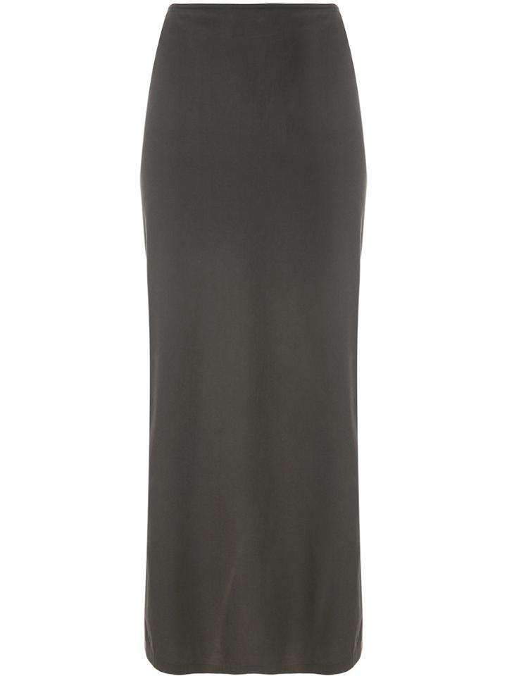 Jil Sander Vintage Straight Midi Skirt - Green