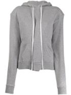Unravel Project Drawstring Long-sleeve Hoodie - Grey