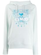 Kenzo Embroidered Tiger Hoodie - Blue