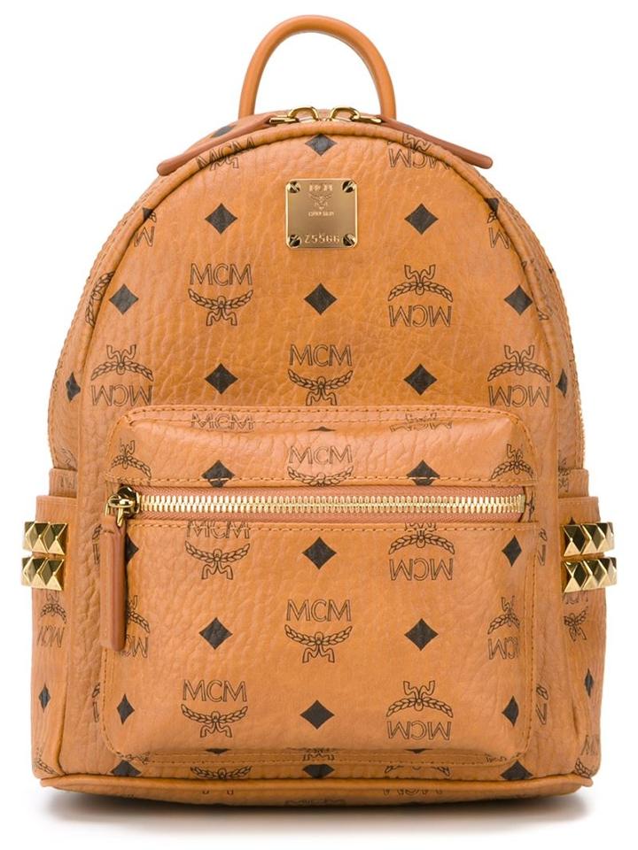 Mcm Small Stark Backpack, Nude/neutrals, Pvc/nylon