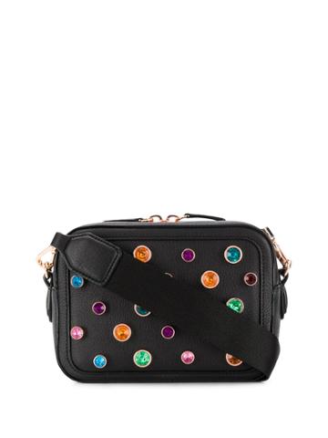 Sophia Webster Flossy Embellished Camera Bag - Black