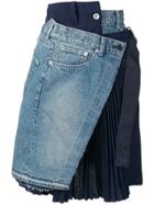 Sacai Asymmetric Skirt - Blue
