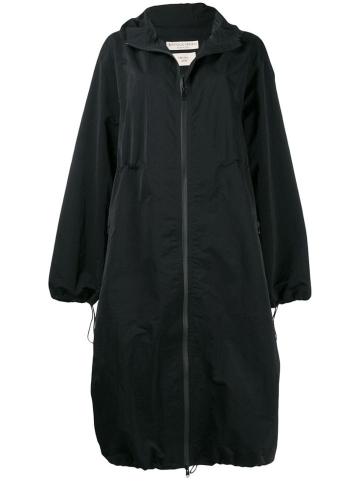 Bottega Veneta Oversized Hooded Coat - Black