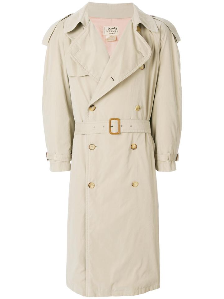 Hermès Vintage Classic Trench Coat - Nude & Neutrals