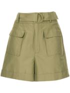 Rachel Gilbert Jorja Belted Shorts - Green