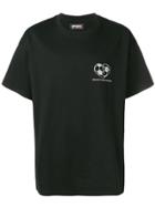 Represent Glittered Football Print T-shirt - Black