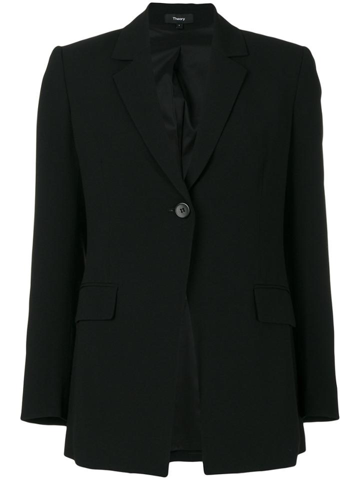 Theory Flap Pockets Blazer - Black