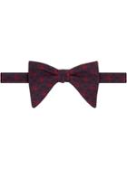 Gucci Double G And Horsebit Silk Bow Tie - Blue