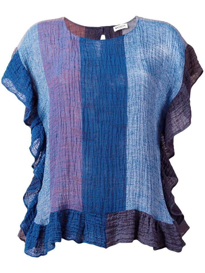 Masscob - Colour Block Top - Women - Linen/flax/polyamide - Xs, Linen/flax/polyamide
