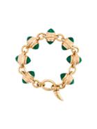 Eshvi Faux Malachite Bracelet, Women's, Metallic