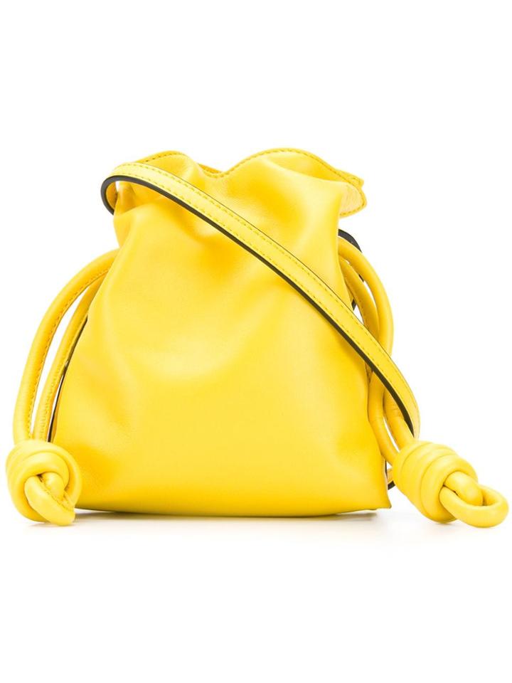 Loewe Mini Flamenco Knot Bag - Yellow