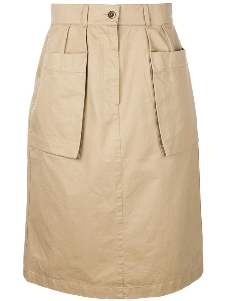 Margaret Howell Bellows Pocket Skirt - Nude & Neutrals