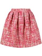 Philipp Plein Mini Tweed Skirt - Red
