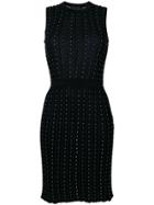 Versace Studded Knit Dress - Black