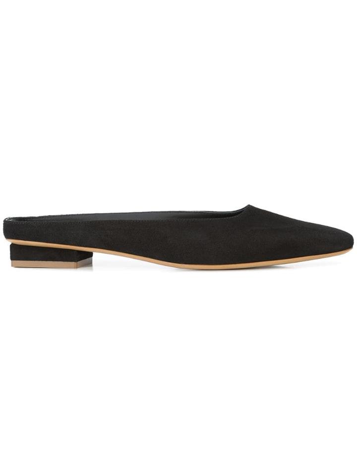 Mansur Gavriel Rectangular Slide - Black