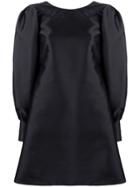L'autre Chose Balloon Sleeve Short Dress - Black