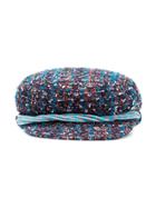 Maison Michel New Abby Tweed Baker Boy Cap - Multicoloured