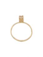 Abril Barret 'm Initial' Ring, Women's, Size: Medium, Metallic