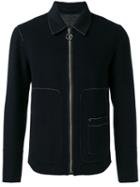 Joseph Zipped Shirt Jacket, Men's, Size: 50, Black, Cashmere/wool/viscose