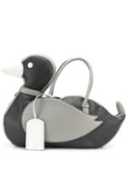 Thom Browne Fun-mix Deerskin Duck Bag - Grey