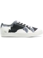 Yohji Yamamoto Printed Lace-up Sneakers - White