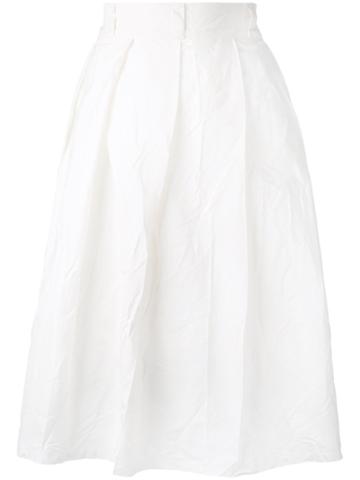 Daniela Gregis - Pleated Skirt - Women - Cotton - 2, White, Cotton