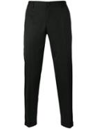 Dolce & Gabbana Slim-fit Chinos, Men's, Size: 52, Black, Virgin Wool/polyester/silk/viscose