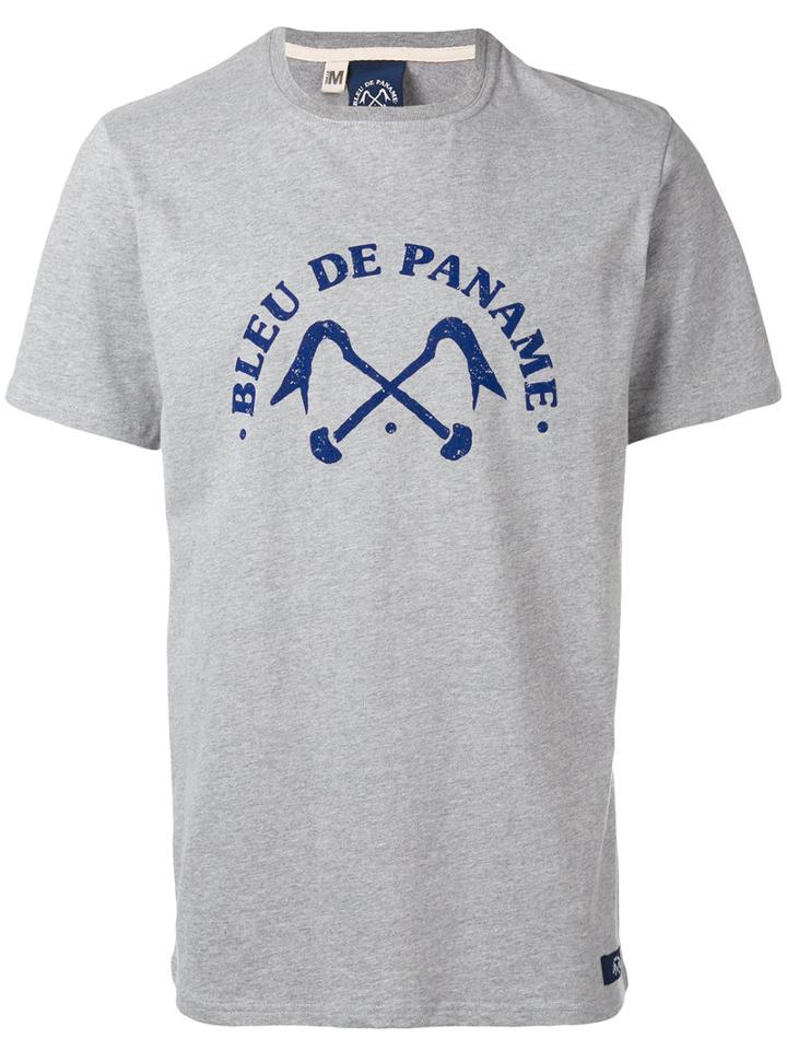 Bleu De Paname - Logo T-shirt - Men - Cotton - S, Grey, Cotton