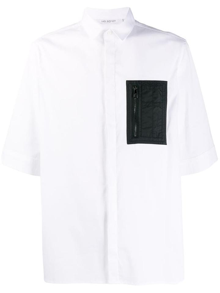 Neil Barrett Front Pocket Shirt - White
