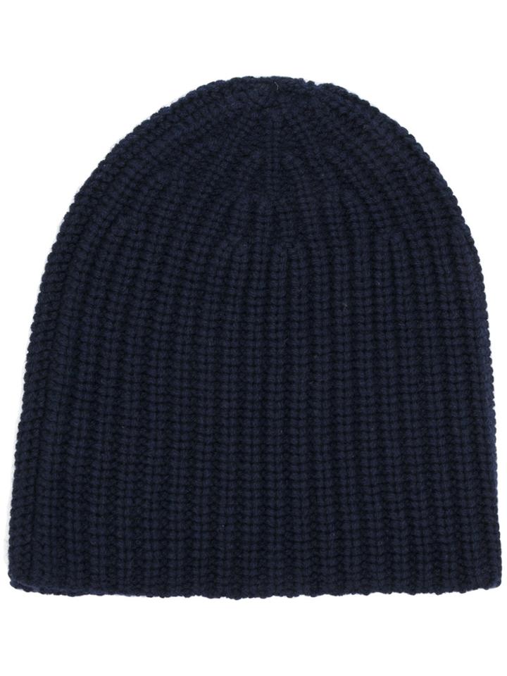 Joseph Ribbed Beanie - Blue