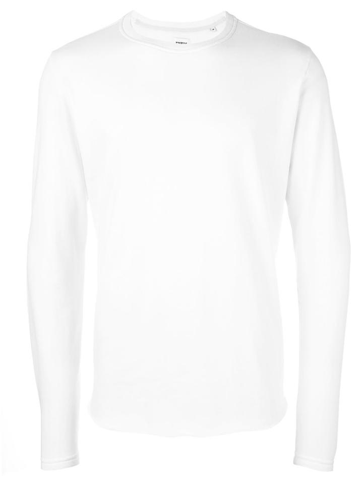 Edwin Longsleeved T-shirt, Men's, Size: Large, White, Cotton