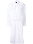 Simone Rocha Frill Detail Shirt Dress - White