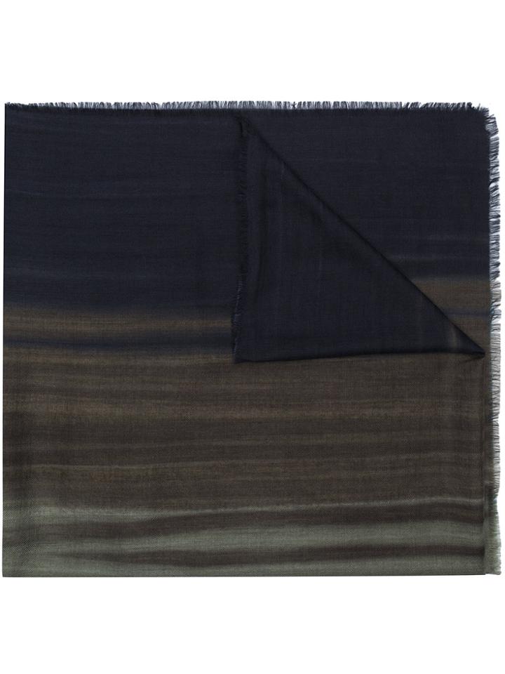 Ermenegildo Zegna Coloured Styled Scarf - Blue