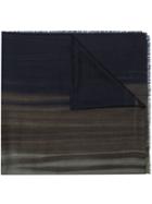 Ermenegildo Zegna Coloured Styled Scarf - Blue
