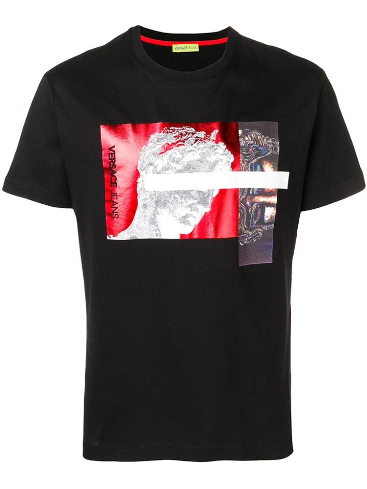 Versace Jeans Couture Graphic Print T-shirt - Black