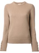 Michael Kors - Cashmere Crew Neck Jumper - Women - Cashmere - M, Brown, Cashmere
