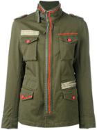 History Repeats Embellished Military Jacket - Green