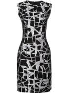 Rubin Singer Metallic Jacquard Dress - Black