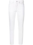 Cambio Cropped Skinny Jeans - White