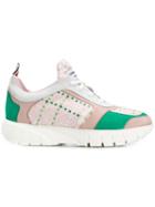 Thom Browne Tweed Raised Running Shoe - Pink
