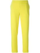 P.a.r.o.s.h. Slim Fit Trousers, Women's, Size: Large, Yellow/orange, Polyester