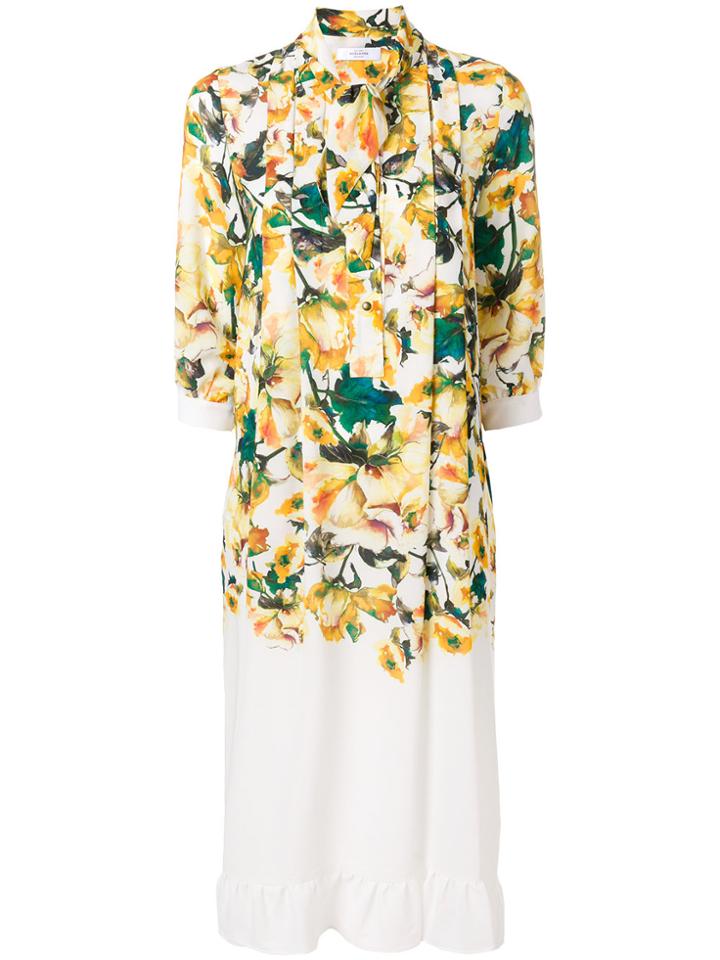 Roseanna Floral Print Dress - Yellow & Orange