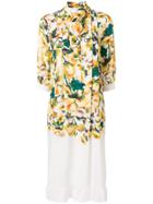 Roseanna Floral Print Dress - Yellow & Orange