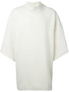 Études 'travel' Oversized T-shirt, Men's, Size: Large, White, Cotton/polyester