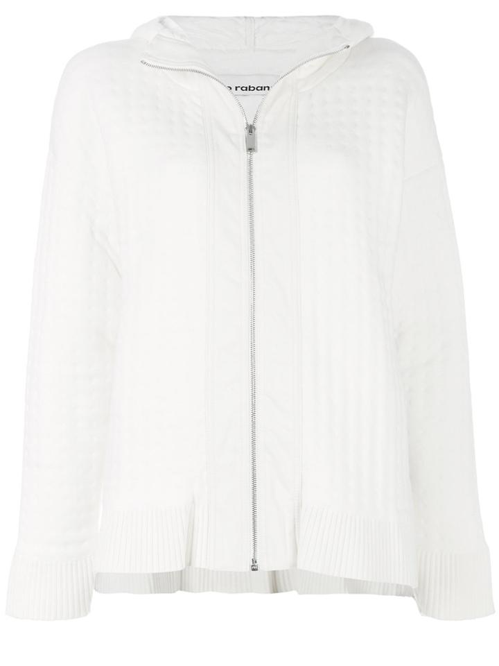 Paco Rabanne Quilted Zipped Jacket - White