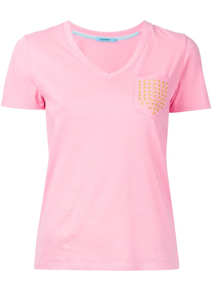 Guild Prime - Classic T-shirt - Women - Cotton - 34, Pink/purple, Cotton