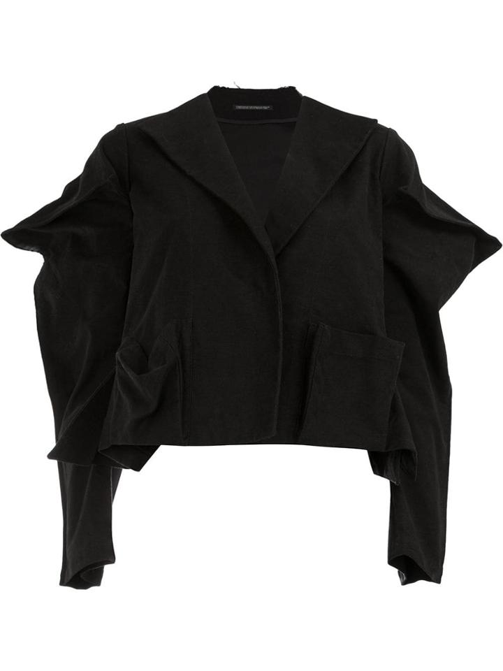 Yohji Yamamoto Yohji Yamamoto Fvj05002 Black Cotton/polyurethane