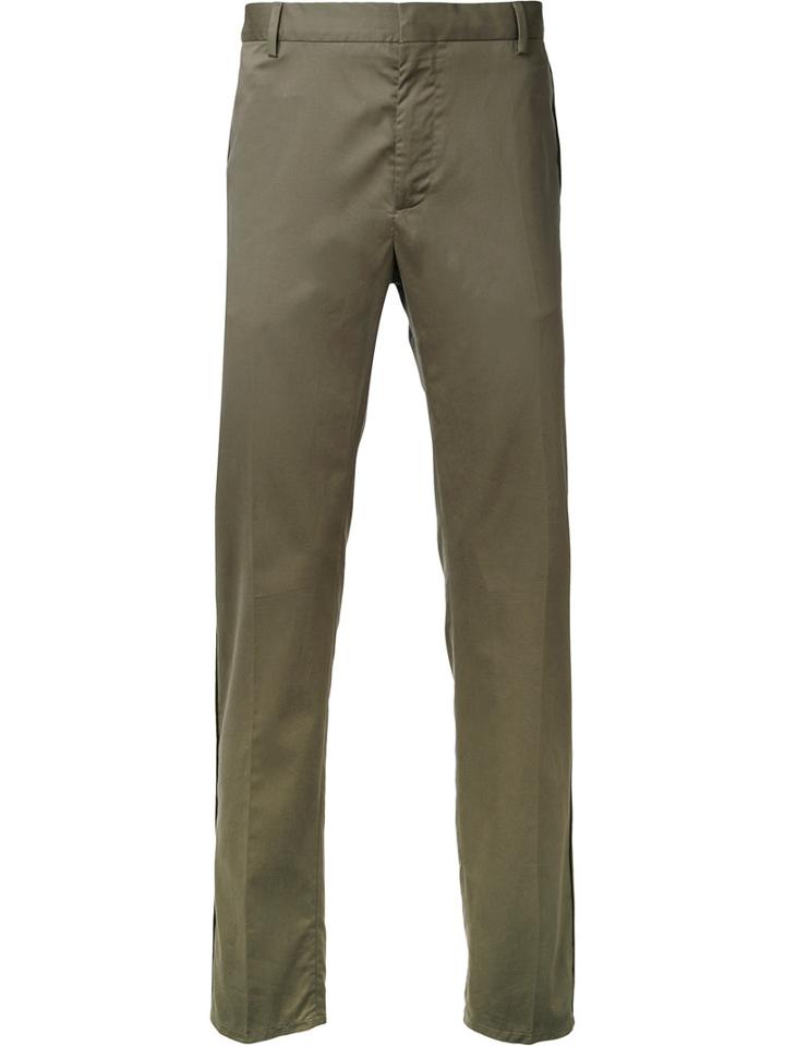 Cerruti 1881 Chino Trousers, Men's, Size: 50, Green, Cotton