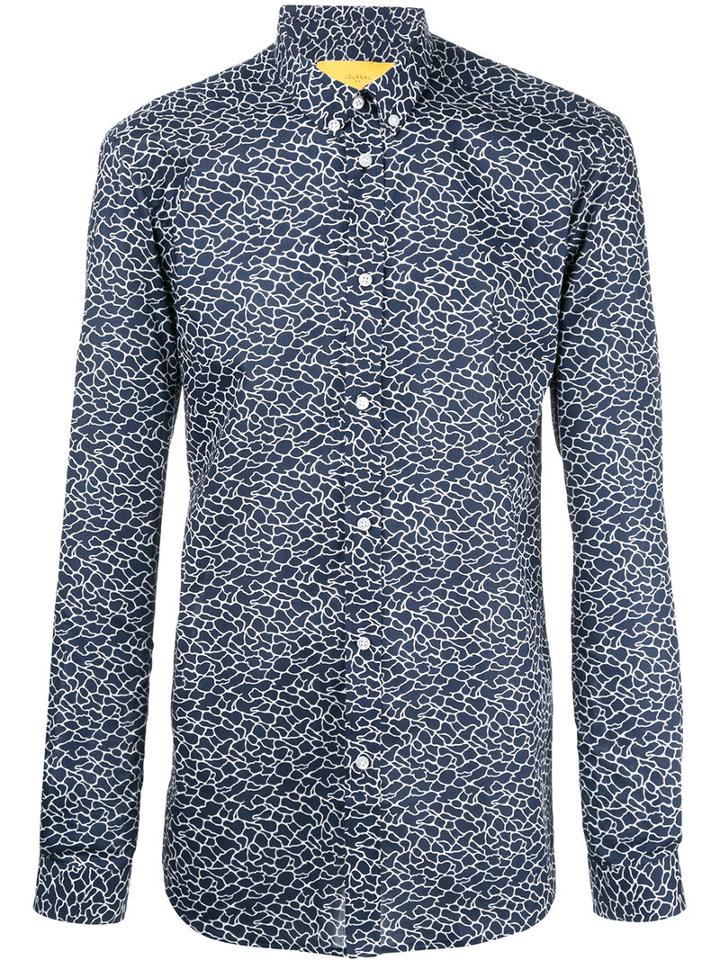 Journal Brit Liberty Waves Shirt, Men's, Size: Medium, Blue, Cotton