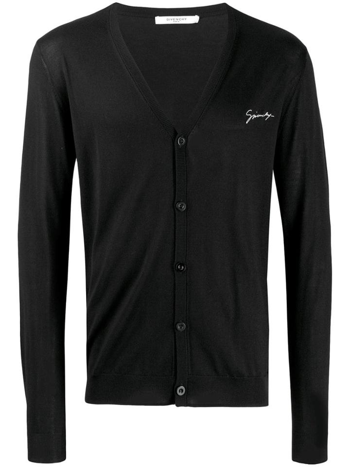 Givenchy V-neck Cardigan - Black
